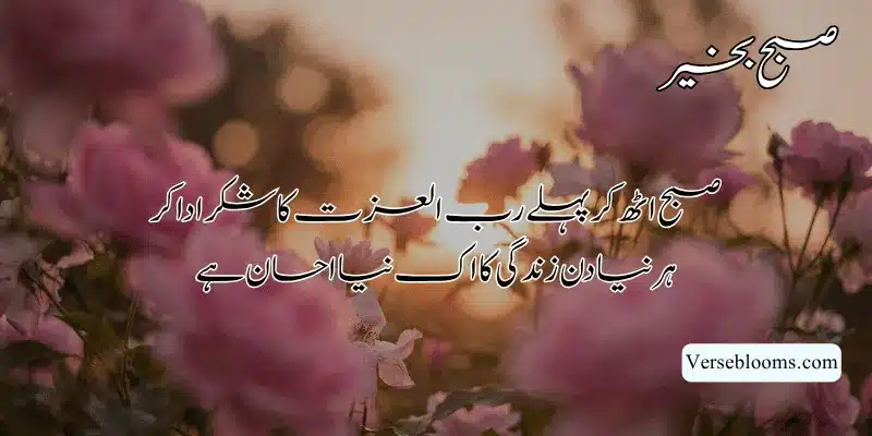 Good Morning Poetry in Urdu – Subah Bakhair Shayari, Dua & Wishes % Good morning islamic poetry in urdu
